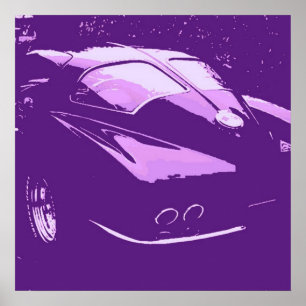 Classic Split Window Cars Poster