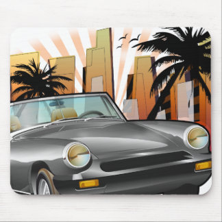 Classic sports car mouse pad