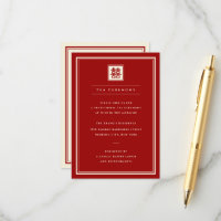 Classic Square Double Happiness 囍 Tea Ceremony