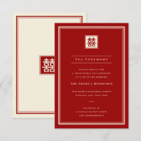 Classic Square Double Happiness Tea Ceremony