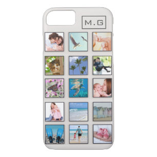 Classic Square Frame Photo Collage iPhone 8/7 Case