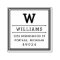 Classic Square Monogram Return Address