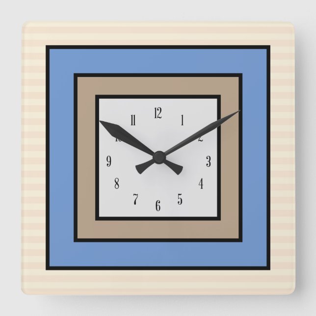Classic Squares Wall Clock (Front)