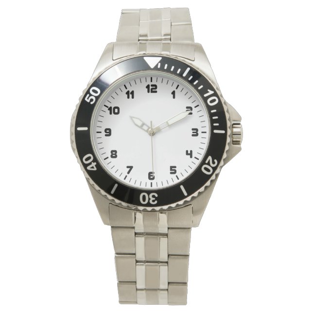 Classic Stainless Steel Watch (Front)