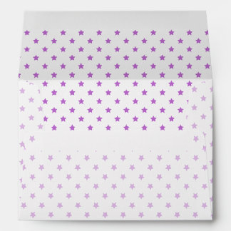 Classic Stars Orchid Purple - White Envelope