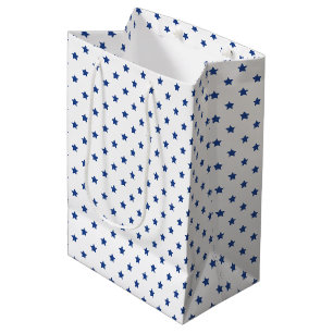 Classic Stars True Blue - White Medium Gift Bag