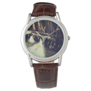 Classic Steam Train Wrist Watch for Men