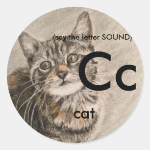 Classic stickers 1.5-3" Phonics, sounds of letters