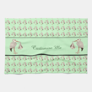 Classic Stork (Neutral) 1 Tea Towel