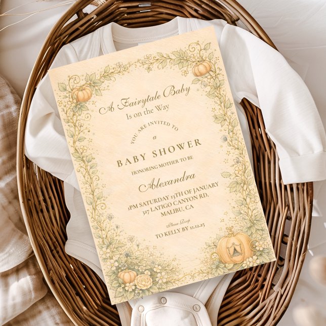 Classic Storybook Elegance Baby Shower Invitation (Creator Uploaded)