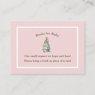 Classic Storybook Rabbit Gingham Vintage Baby Enclosure Card