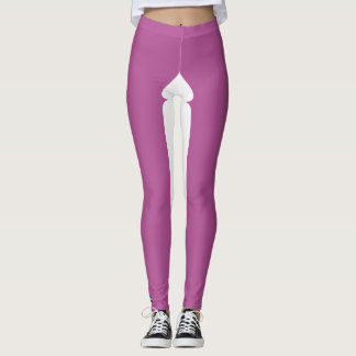 Classic Streetwear Edition Leggings Pink and White