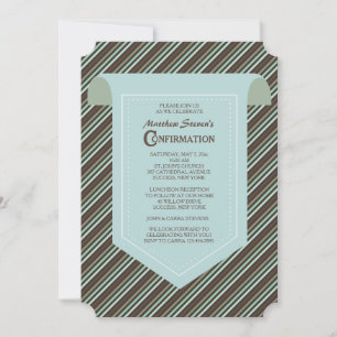 Classic Stripe Confirmation Invitation