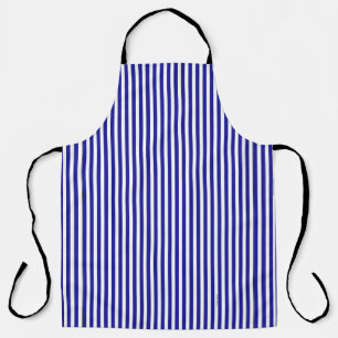 CLASSIC STRIPED BLUE AND WHITE APRON
