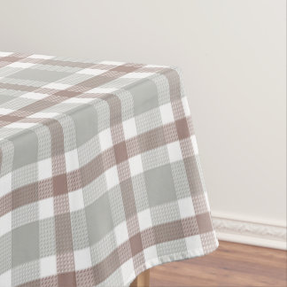 Classic Stripes Brown, Taupe, Linen Hues Tablecloth