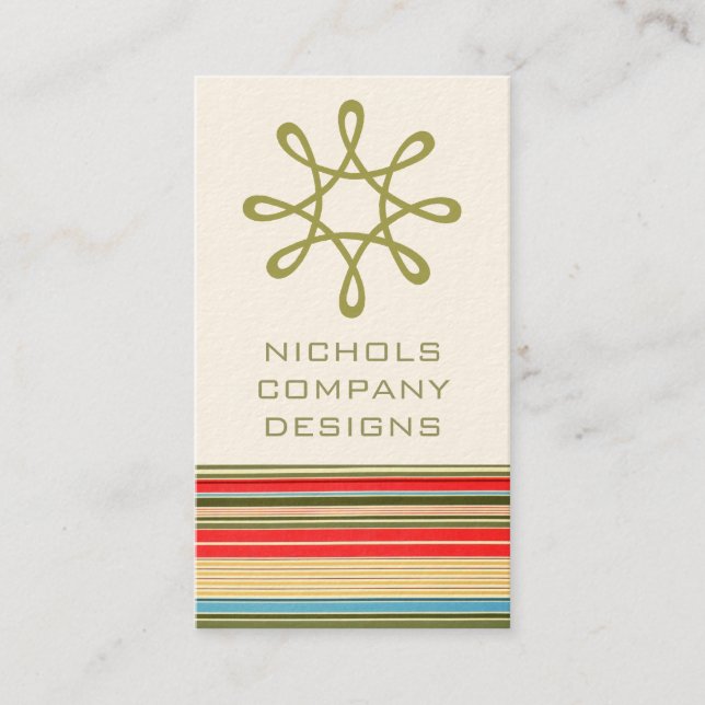 Classic Stripes Business Cards (Front)