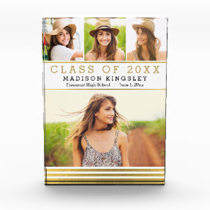 Classic Stripes EDITABLE COLOR Graduation Block