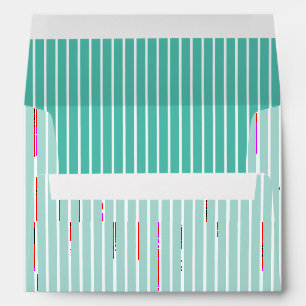 Classic Stripes White - Bluegrass Green Envelope
