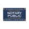 Classic Style Mobile Notary Public ID Navy Gold