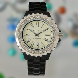 Classic Style Numerals with Full Name Watch