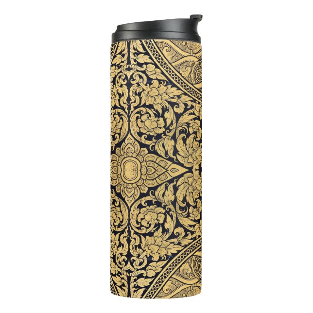 Classic Style Scrollwork Thermal Tumbler (Rotated Left)