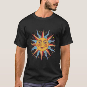 Classic style sun face design T-Shirt