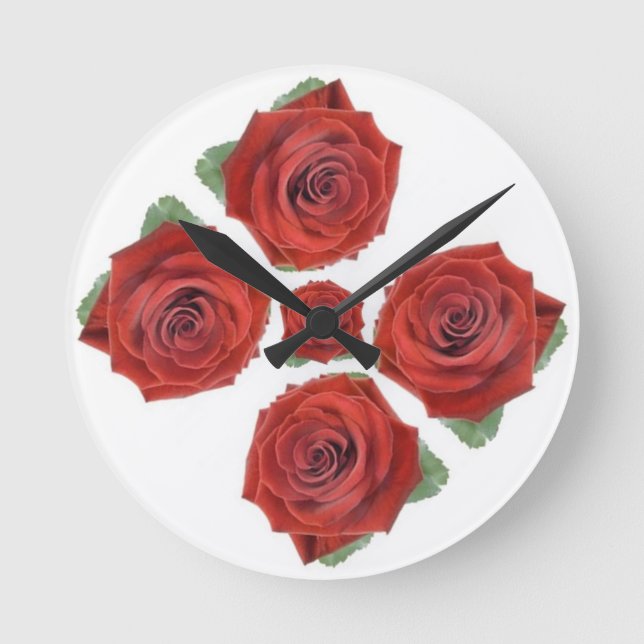 Classic Styles Florals Round Clock (Front)
