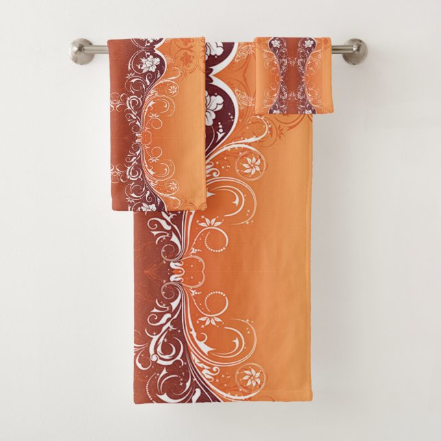 Classic Styles Scrollwork Bath Towel Set (Insitu)