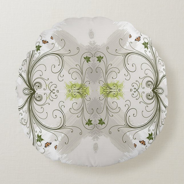 Classic Styles Scrollwork  Round Cushion (Front)