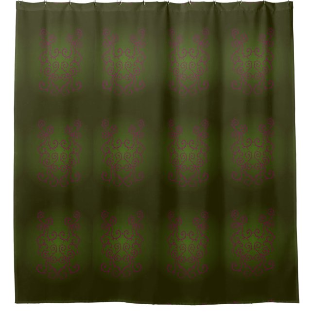 Classic Styles Scrollwork Shower Curtain (Front)