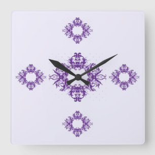 Classic Styles Scrollwork Square Wall Clock