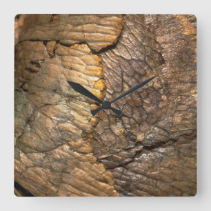 Classic Styles Woodgrains Square Wall Clock