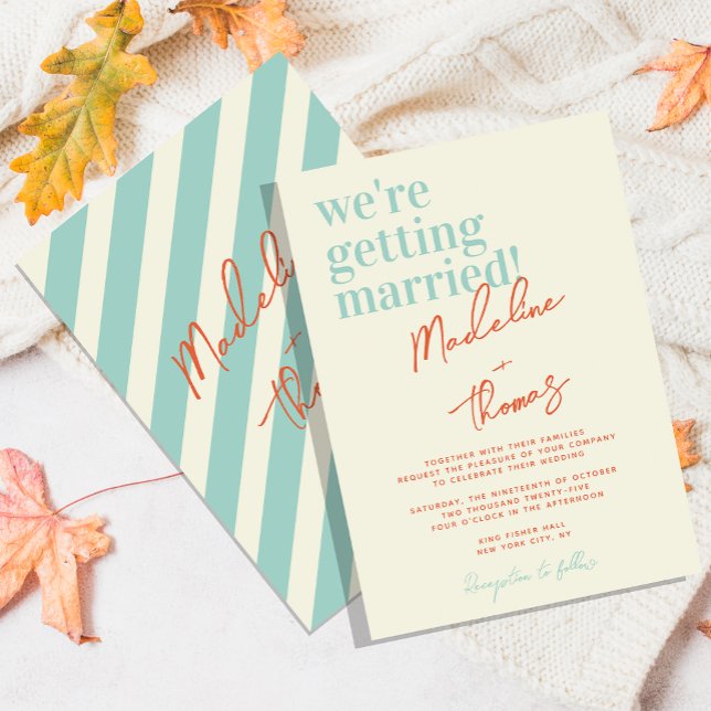Classic Summer Pastel Whimsical Script Wedding Invitation (Creator Uploaded)