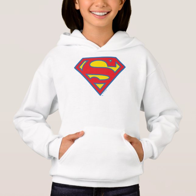 Classic Supergirl Logo with Blue Outline (Front)