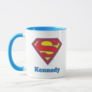 Classic Supergirl Logo with Blue Outline Mug