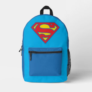 Classic Supergirl Logo with Blue Outline Printed Backpack