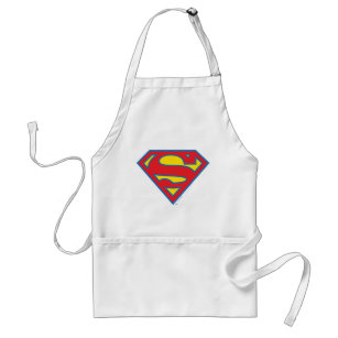 Classic Supergirl Logo with Blue Outline Standard Apron