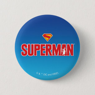 Classic Superman Bold Logo 6 Cm Round Badge