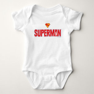 Classic Superman Bold Logo Baby Bodysuit