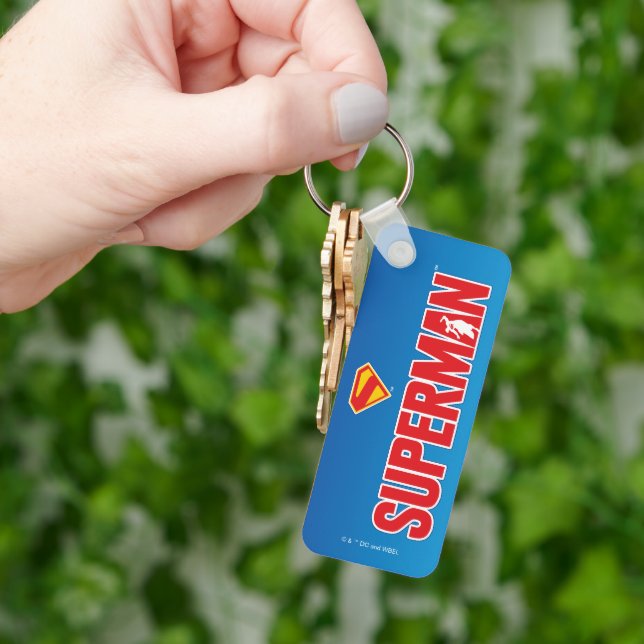 Classic Superman Bold Logo Key Ring (Hand)