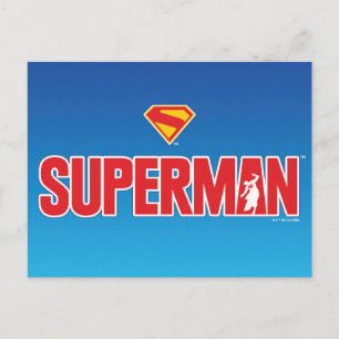 Classic Superman Bold Logo Postcard