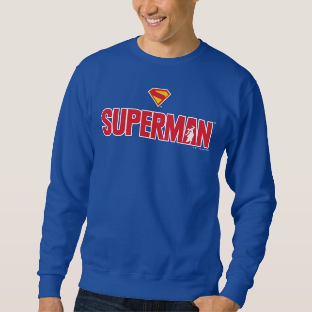 Classic Superman Bold Logo Sweatshirt (Front)