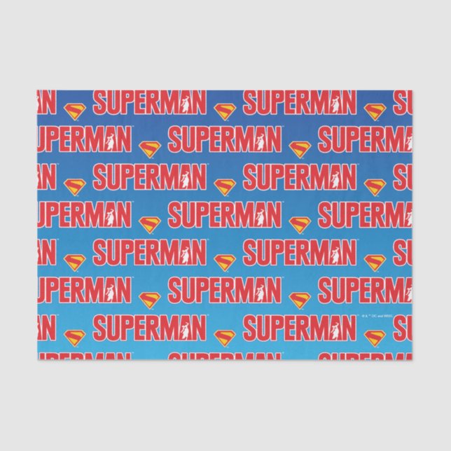 Classic Superman Bold Logo Tissue Paper (Front)