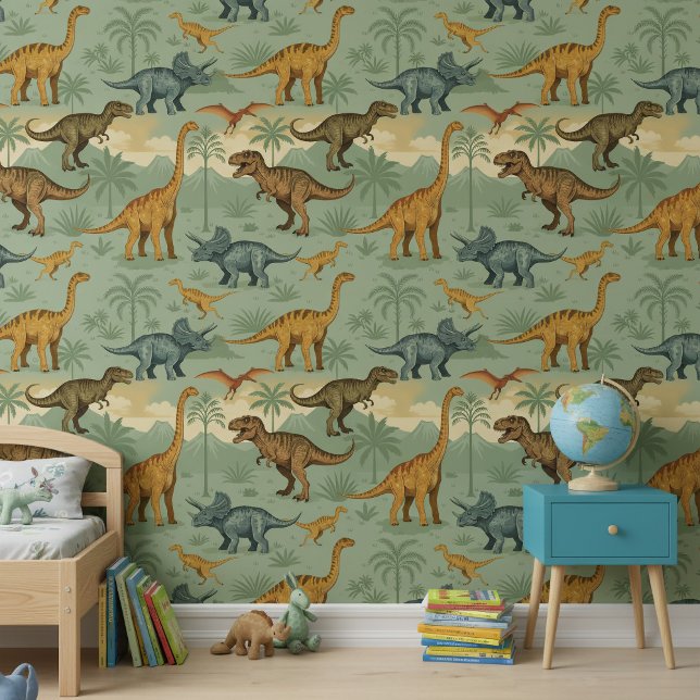 Classic T-Rex Triceratops Dinosaur Scene ID1237 Wallpaper (Creator Uploaded)