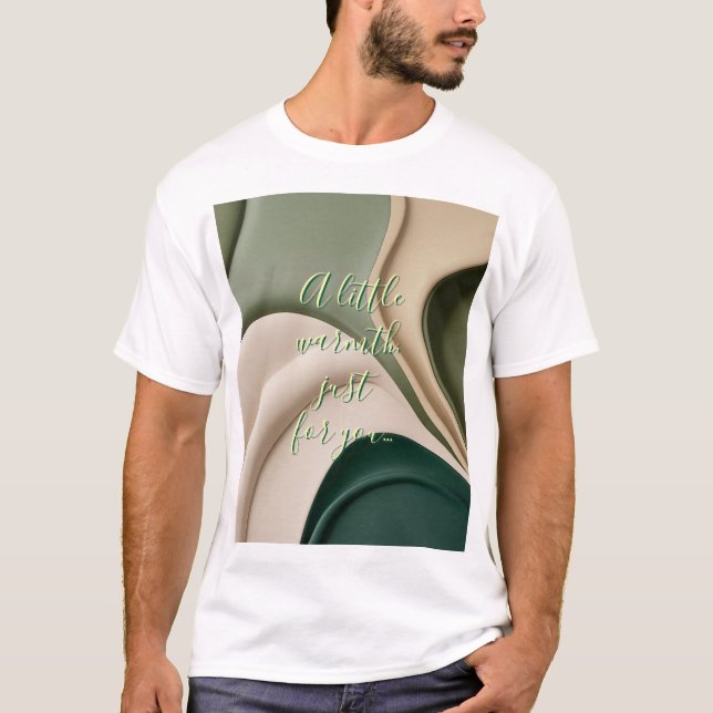 Classic t-shirt in stylish abstract graphic (Front)