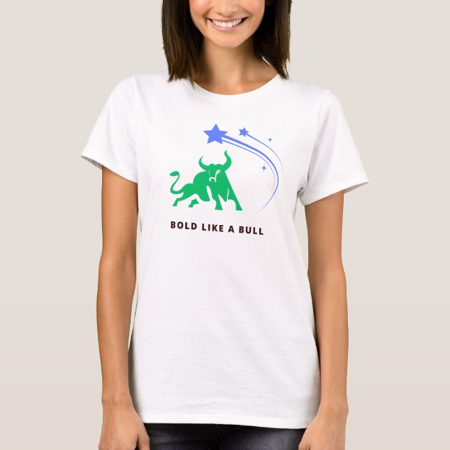 Classic T-shirt with Bull Design (Front)
