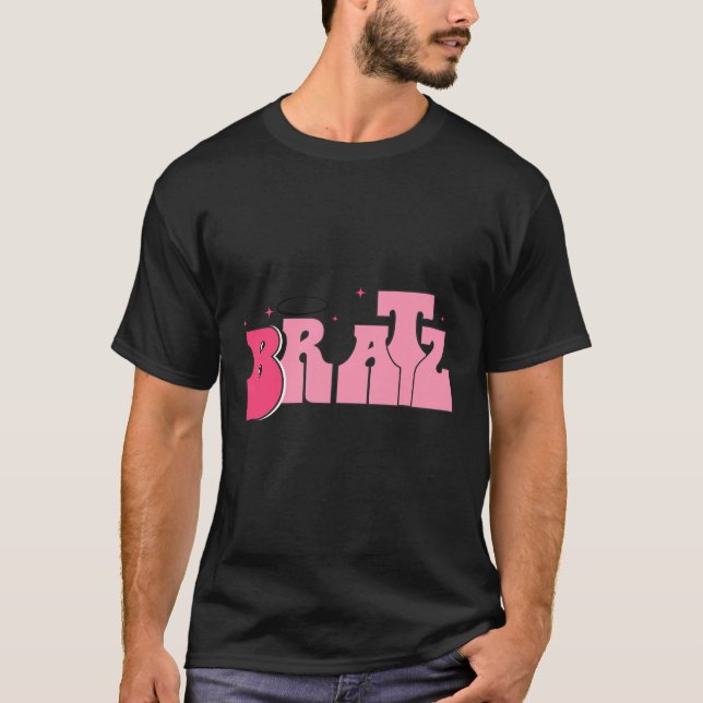 Classic T-shirt with pink Bratz written on it. (Front)