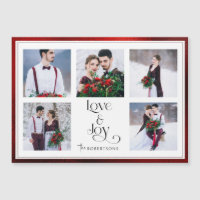 Classic Tailored Love & Joy Typography 5-Photo