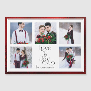 Classic Tailored Love & Joy Typography 5-Photo