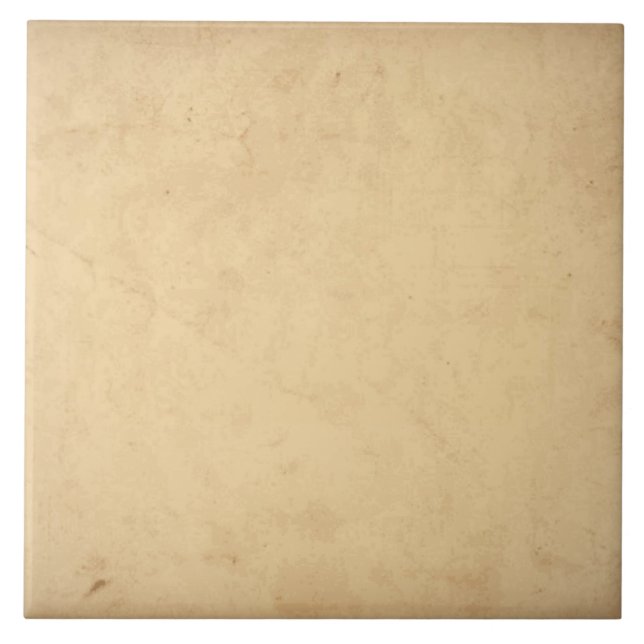 Classic Tan Beige Brown  Ceramic Tile (Front)